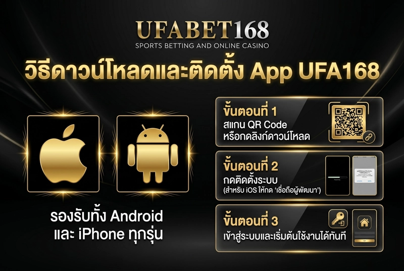 วิธีดาวน์โหลดและติดตั้ง App UFA168